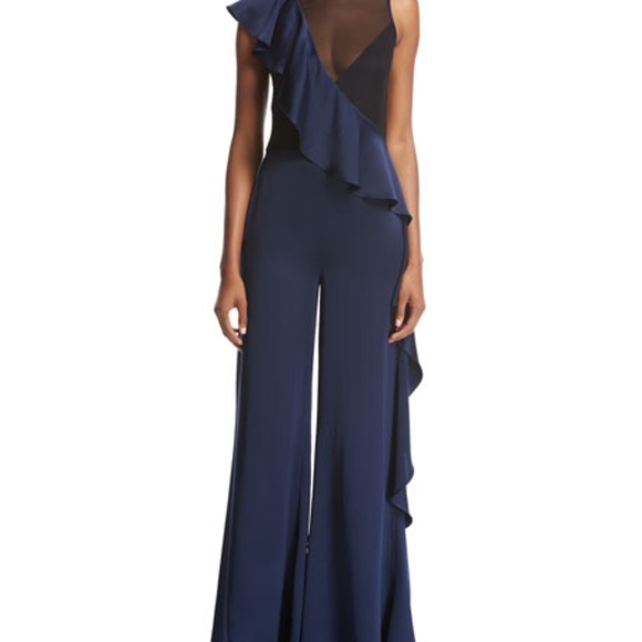 Diane Von Furstenberg Pants - Diane Von Furstenberg Ruffle Jumpsuit.
